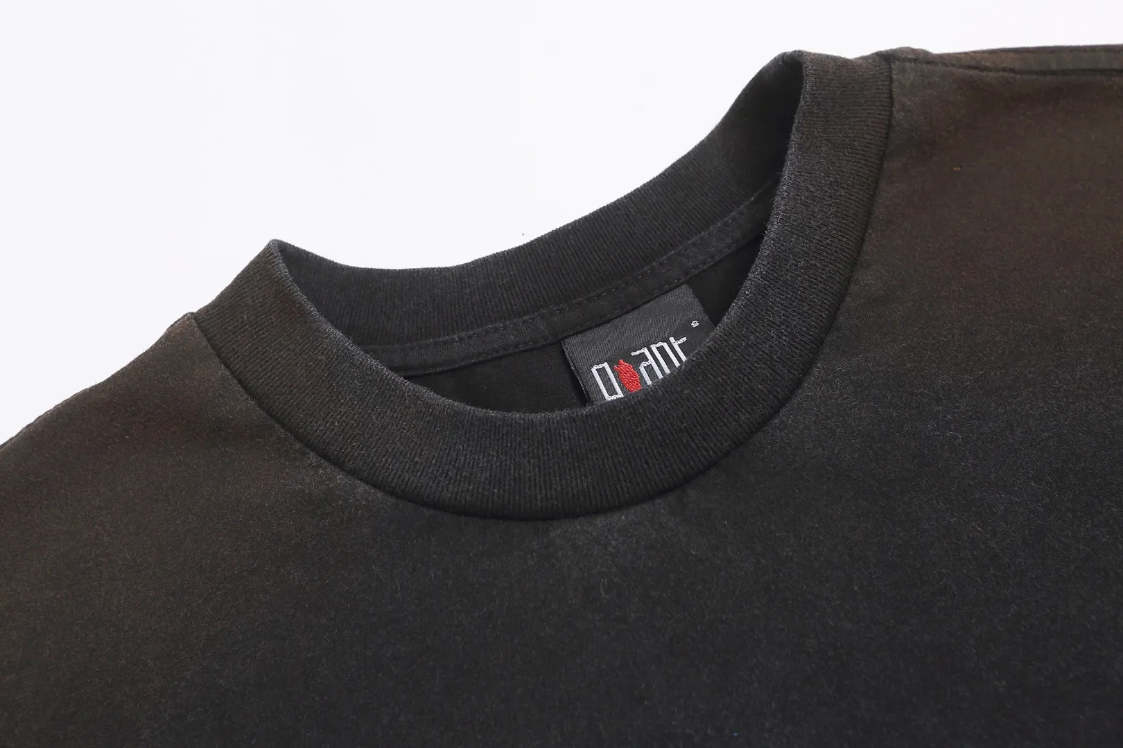 European and American Saint Michael klf exhibition limited printing high street retro washed and distressed long-sleeved T-shirt loose cotton bottoming shirt Fabric: 260g Style number: SM661 Size: S-M-L-XL Color: washed black Price: P156